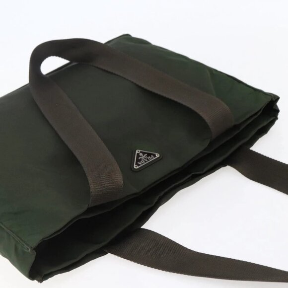 PRADA Tote Bag Nylon Khaki Auth bs30153 - Picture 7 of 16